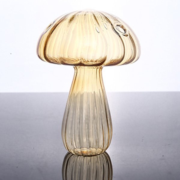 Mushroom Glass Vase Aromaterapi Flaske Creative Home Hydroponi E