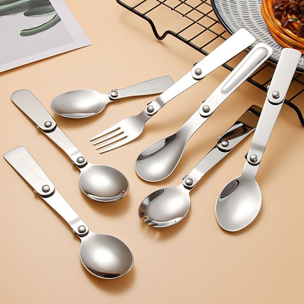 304 rustfritt stål Creative servise Outdoor Portable Three-F A