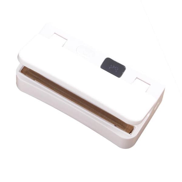 2-i-1 Mini Poseforsegler Genopladelig Poseforsegler Varmeforsegling med t Black