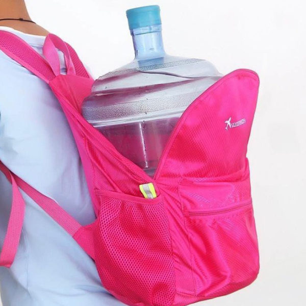 25L kevyt taittuva reppu miesten ultrakevyt vedenpitävä Ba Rose red