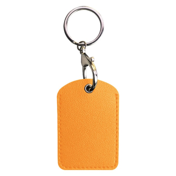 Nyckelring i PU-läder Skyddsfodral Case Tillträdeskortväska K Yellow