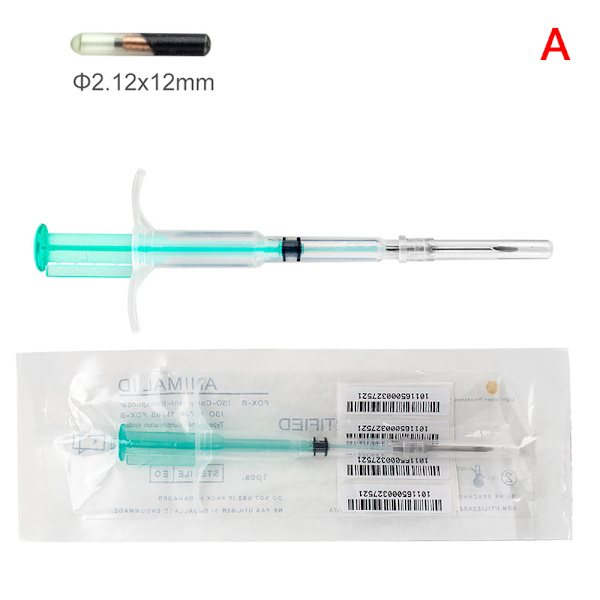 Pet ID Chips Im Kit 2,1x12mm Animal Microchip ISO11784/785 FDX- A