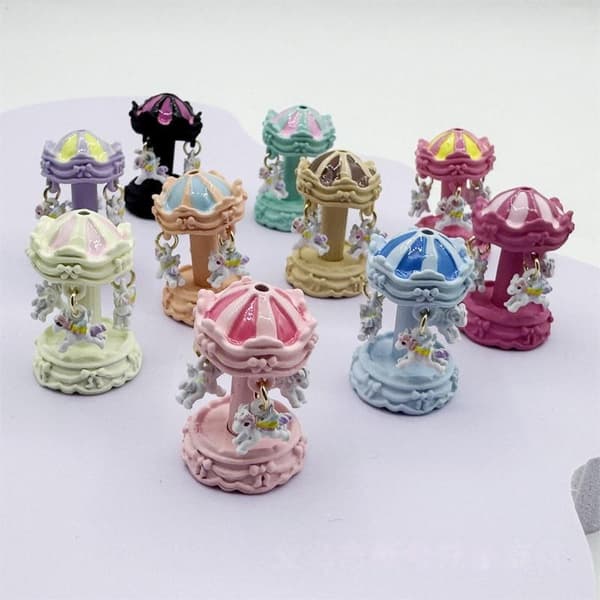 1 stk. Fantasy julepynt karrusel legering DIY smykker A5