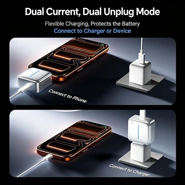 AI Smart Full Charge Disconnecter Type C ylilataussuoja A Silver