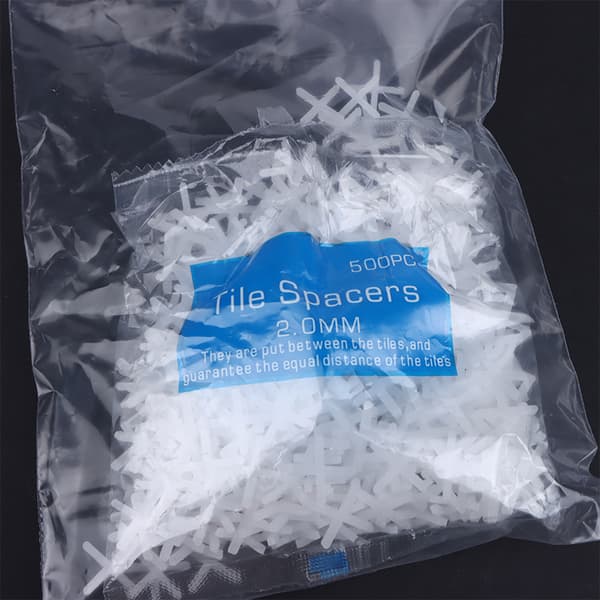 500 stk. 1/1,5/2/2,5/3/5/MM plastikkryds til nivellering af keramiske fliser A6