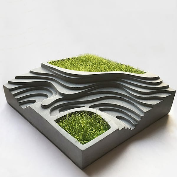 Beton er silikone blomsterpot beholder skimmel gips stearinlys Cu
