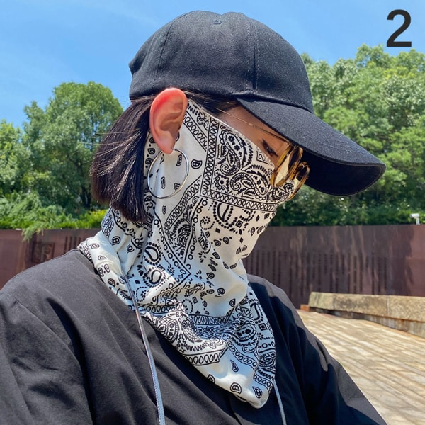 1Pc Fashion Punk Mask For Men Kvinner Sommer Ansiktshals UV Protec 2