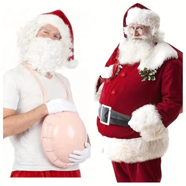 Uppblåsbar Gravid Ölmage Tomtemage För Halloween Cosplay