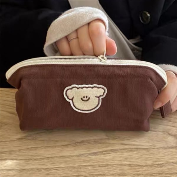 e Penal Kawaii Skrivesaker Penneveske Trousse Scolaire Large Beige 9*8*18cm