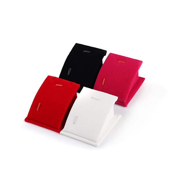 Smycken Stand Hållare för Counter Show Props Hängen Halsband Red