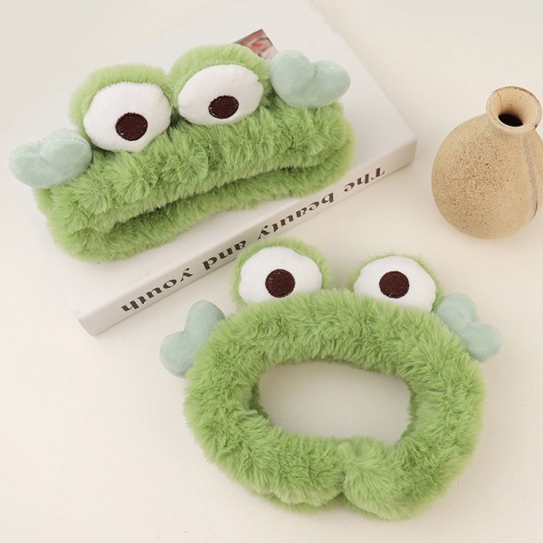 Lovely Frog Eyes -päänauhat Pehmeä Pehmo Kääritty Naisten Pesu F A1