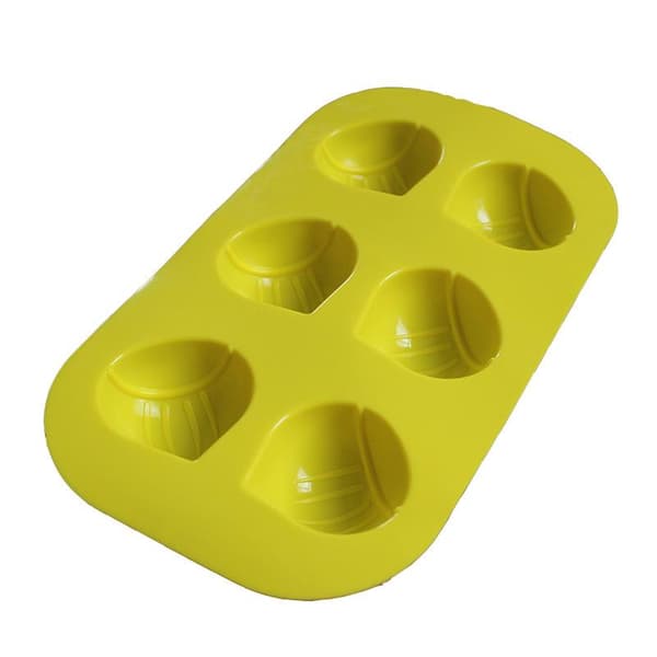 6 huller citron kastanjeform silikone kageform mousse budding Chestnut