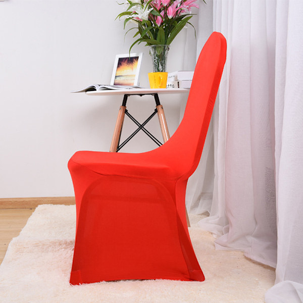 1 stk bryllupsstoltrekk polyester stretch slipcover party univ White