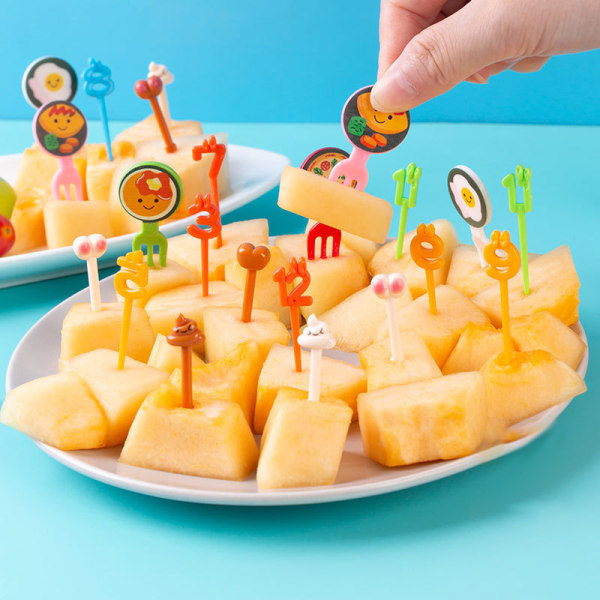 Cartoon fruit fork creative children animal e plastic fruit for C