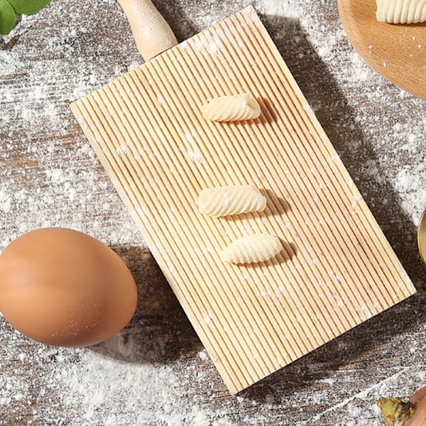 Italiensk Fantes Gnocchi Bræt Træ Køkken Bageværktøj Pasta Mak