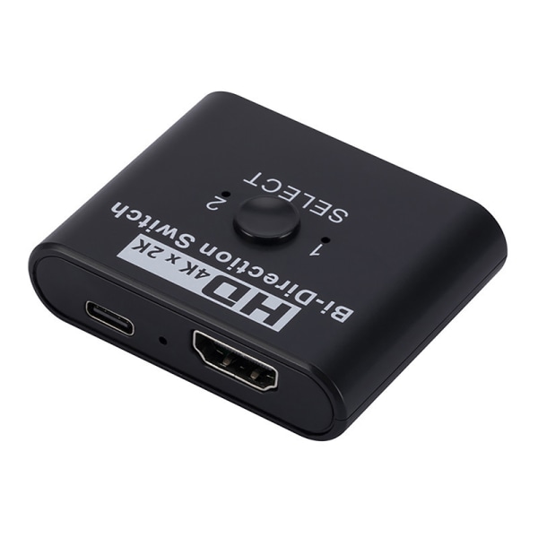 4K 60Hz HDMI Switch 2 Porte 2 In 1 Out Video Splitter til Lapto