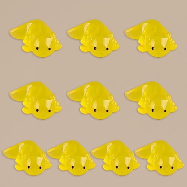 10 stk. Kawaii Mini Salamander Figurer Lysende Til Have Akva A3