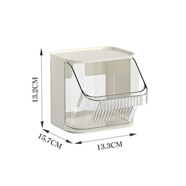 Flip-Top Dammtät Transparent Fack Teepåse Låda/Kaffe S C