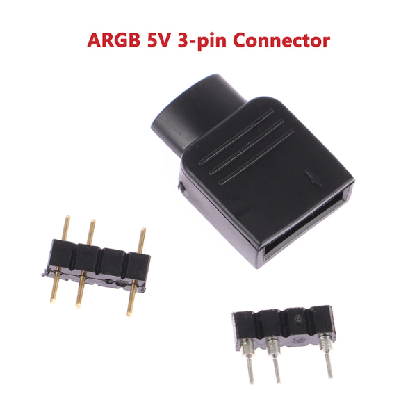 ARGB 5V 3Pin-kontakt med innvendig kjernepluggkontakt