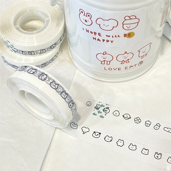 Ins Cartoon e Washi Tape Masking Tape Kawaii dekorative lim A1