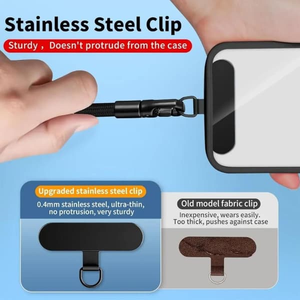 Polyester Telefon handledsrem Justerbart låsspänne Anti-fall A2