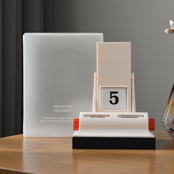 Bordkalender med flip-display Genanvendelig kalender for hvert år A1
