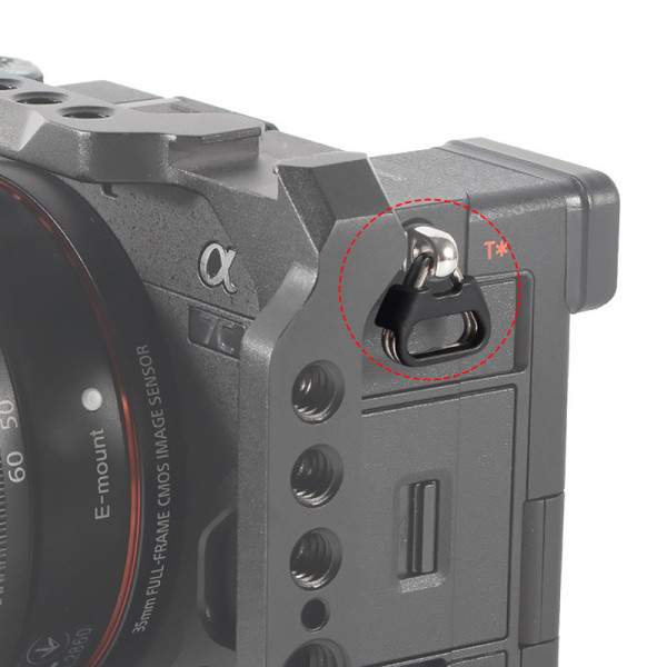 1Pari kameran renkaan kameran hihnan kolmio jaettu rengaskoukku B