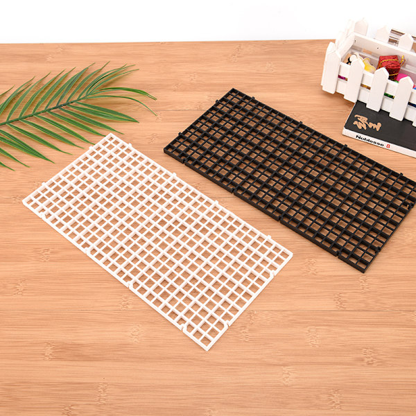 2 stk gitter opdeler bakke æggekasse louvre akvarie akvarium bot Black
