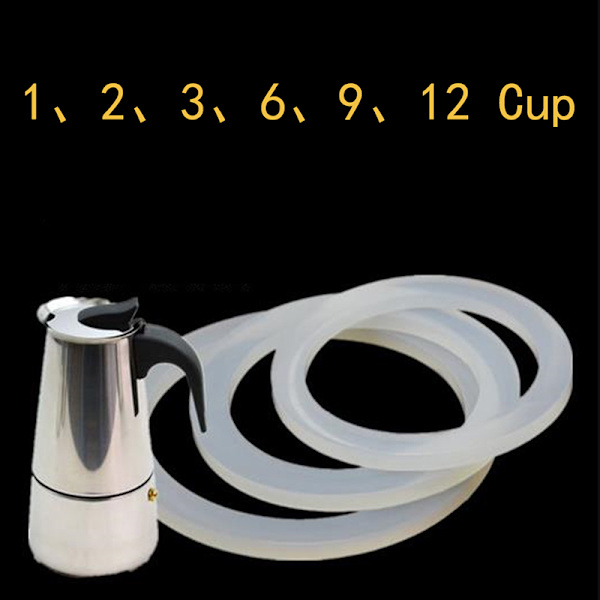 2x komfur kaffemaskine Moka erstatning reserve gummipakning 1