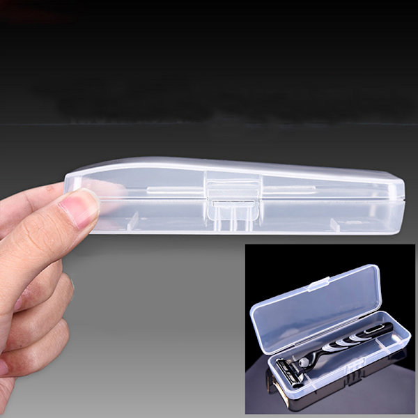 Praktisk plastgenomskinlig transparent samlingsrakkniv Cont-fodral