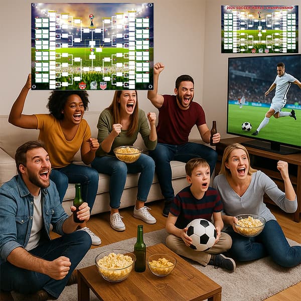 2026 Fodbold VM-plakat med kampprogram B