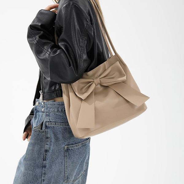 Fashion Bow Käsilaukut Naisten Olkalaukut Vapaa-ajan Kainalo B Black