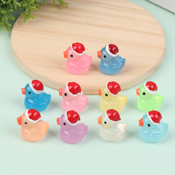 1 stk Mini Lysende Harpiksender Glow In The Dark Miniatyr Ornament Pink
