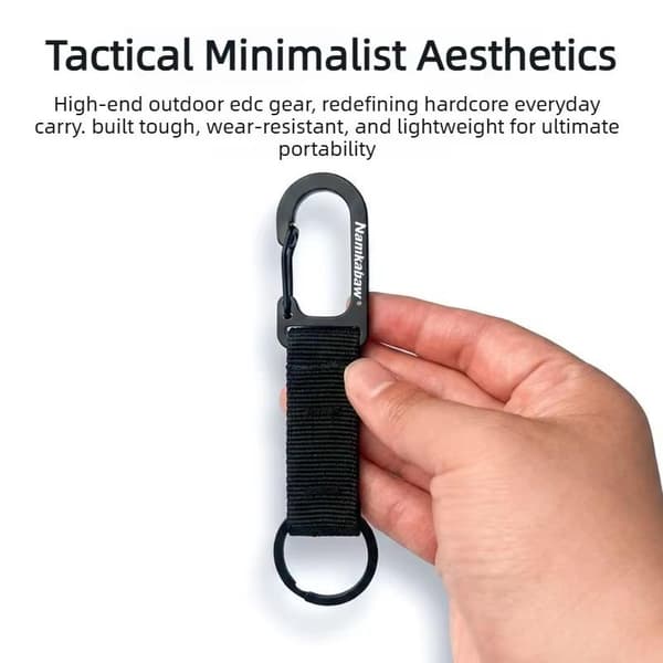 Webbing Spring Snap Hook Karabiner Snabbklämma Nyckelring För Utomhusbruk