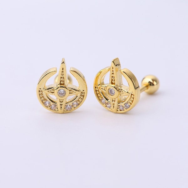 1PC Zircon Cross Ear Bone Nail Gentleness Øreringe Fashion Ear A13