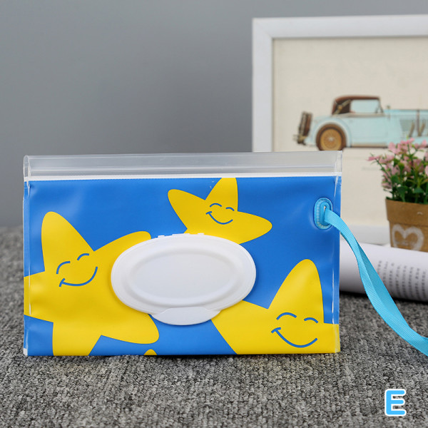 Bærbar Baby Wet Wipes Bag Tissue Box Container Miljøvenlig R E