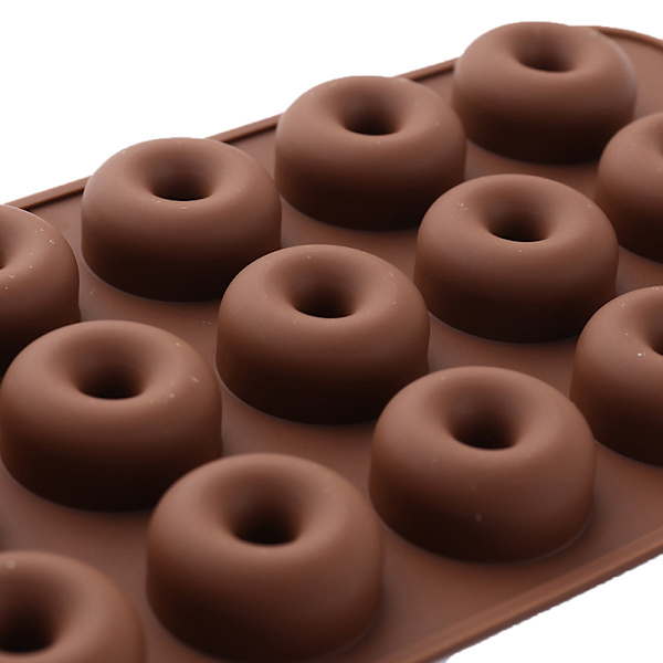 3D Donitsi Silikoni Kumimainen Muotti 15 Kolon Donitsirengasmuotti Ki