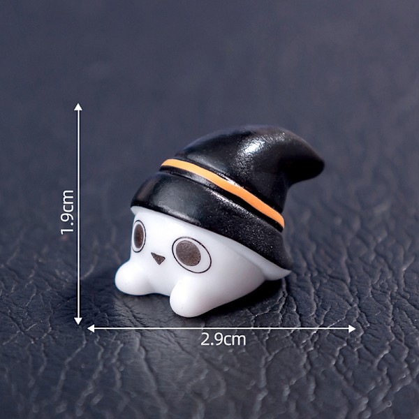 Mini Halloween-pynt Edderkopper Flaggermus Skjelett Spøkelse Mikro Landskap A9