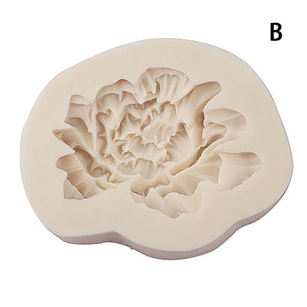 1 Stk Peon Solsikke Lotus Silikonformer Rose Blomsterform Des B