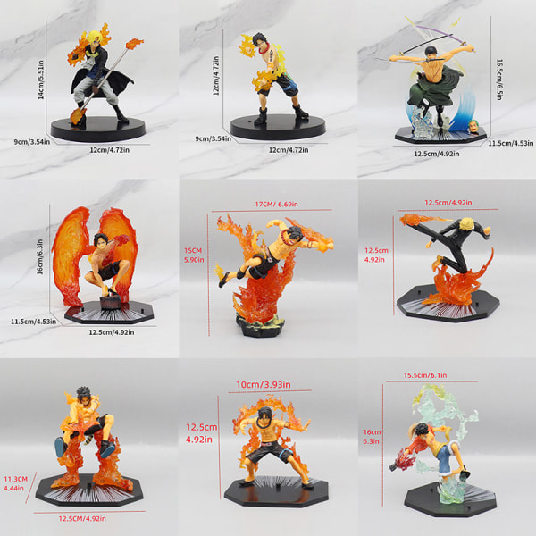 18 cm One Piece Figure Fire Fist Portgas·D· Ace Monkey·D·Luffy M 3