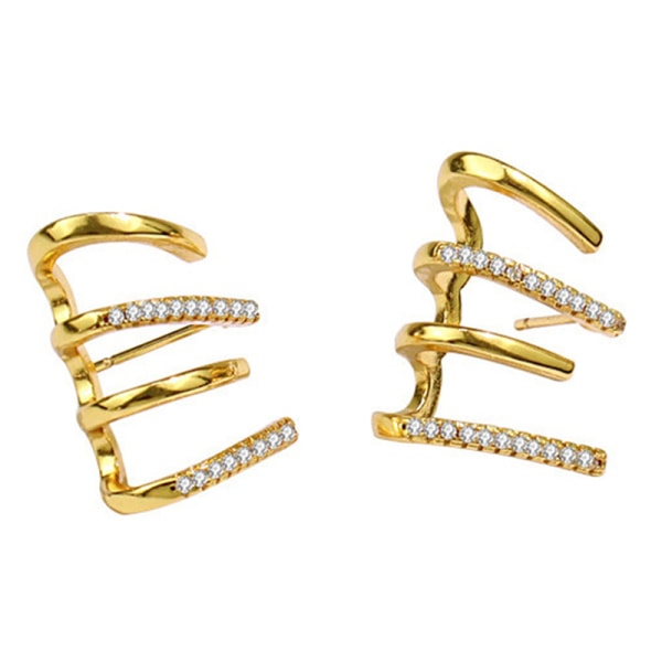 1 Par Elegant e Earing Claw Ear Hook Clip Stud øredobber for Wom