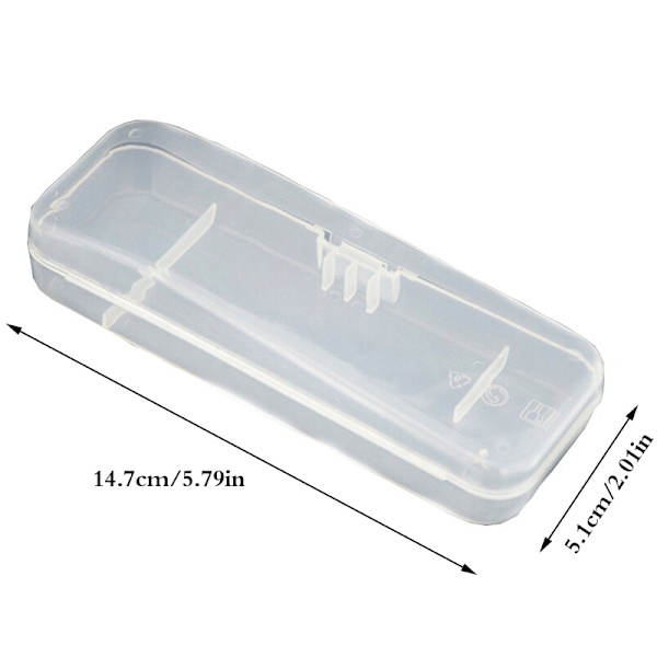 Menn Universal Shaver Oppbevaringsboks Håndtak Box Full Transparent Pl Transparent