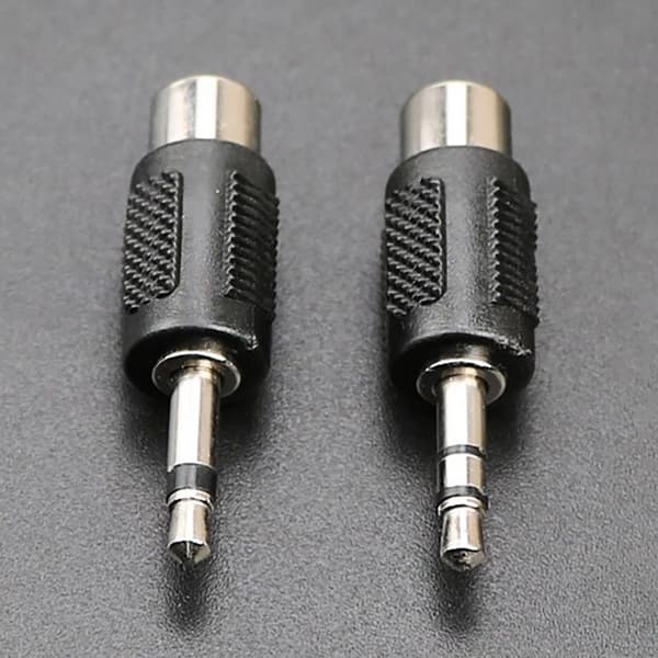 1 Stk RCA Jack-kontakt til jack 3,5 MM Mono Stereo Plug Adapter B