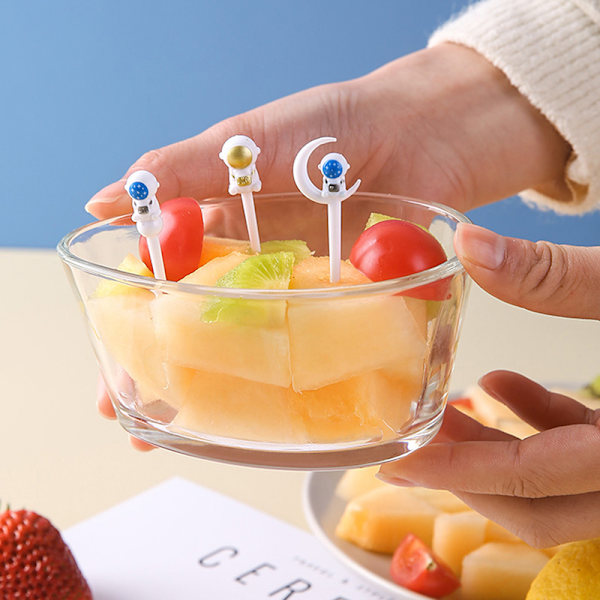 8 stk Mini Børn Animal Fruit Picks Forks Madkasse Tilbehør De opp package