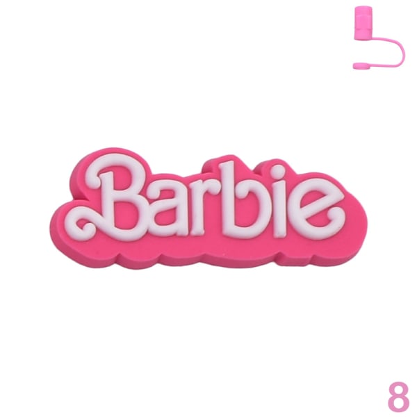 Barbie tegneserie PVC stråtrekk Lufttett støvhette sprutsikker 1