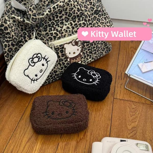 e Tecknad Kitty Myntväska Nyckelring Bärbar Multifunktionell S A5