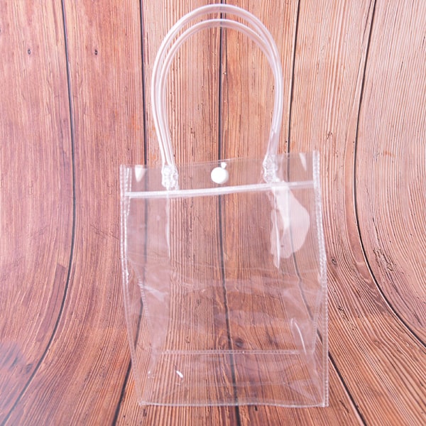 1 stk kvinners sommer strandveske gjennomsiktig tote bag transparent veske sho 20CM*25CM*7CM