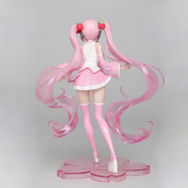 Høykvalitets Anime Miku Rosa Sakura Miku PVC Statue Figurmodus