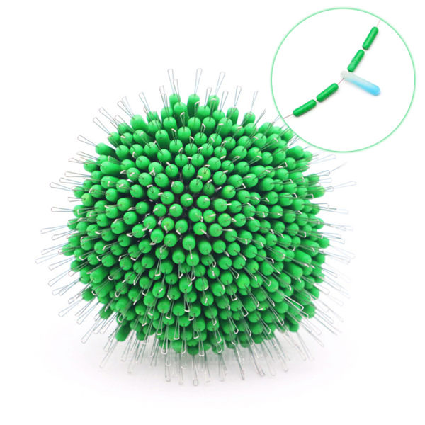 300 st Fishing Bobber Oval Silicon Stopper Space Bean Connector S