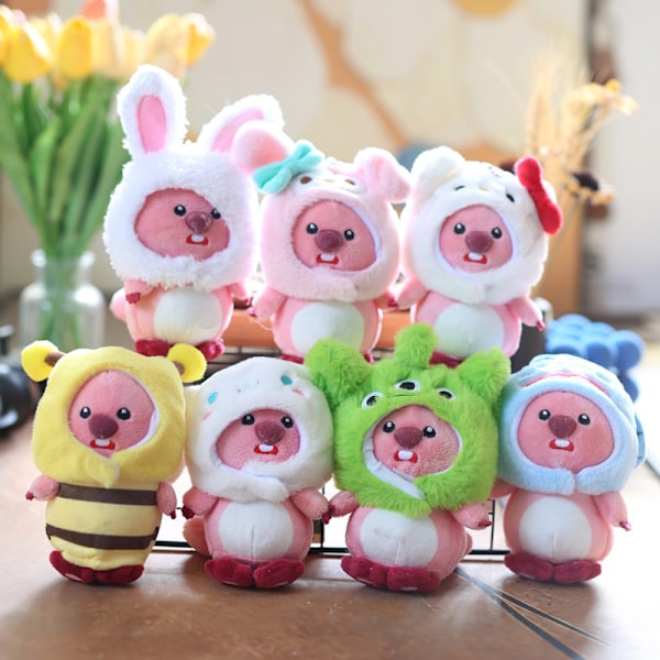 Kawaii Lovely Plush Ruby Transform Sanrio Plushie Doll nøkkelring A6